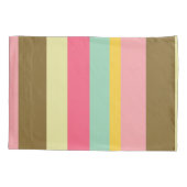 Zomer Stripe Kleurenpalet Ontwerp Kussensloop (Achterkant)