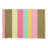 Zomer Stripe Kleurenpalet Ontwerp Kussensloop (Voorkant)