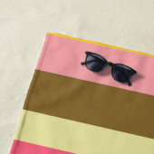 Zomer Stripe Kleurenpalet Ontwerp Strandlaken (In situ)