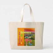 Zomer Suite Grote Tote Bag (Achterkant)
