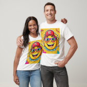 Zomer Sunburst AI-ontworpen T-shirt (Unisex)