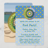 Zomer Sunshine Party uitnodiging (Voorkant / Achterkant)