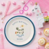 Zomer Surf Birthday-Bord Papieren Bordje (Feest)