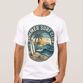 ZOMER SURF CLUB T-SHIRT VOOR ZOMER OC (UNISEX)