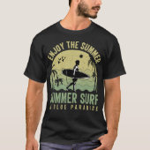 Zomer Surf in Blue Paradise Collectie T-shirt (Voorkant)