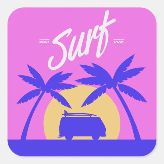 Zomer Surf stickers (Voorkant)