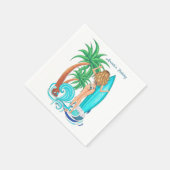 Zomer Surf Strandfeest Servet (Hoek)