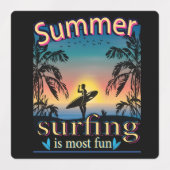 Zomer - Surfen is de meeste vun-etiketten Labels (Design 1)