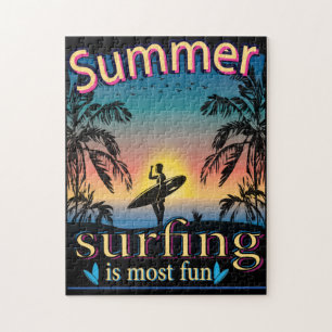 Zomer - Surfen is het meest grappige jigzaag-puzze Legpuzzel
