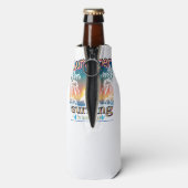 Zomer - Surfen is het meest leuk Flesjeskoeler (Fles Achterkant)