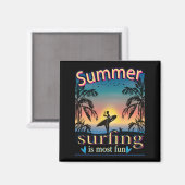 Zomer - Surfen is het meest vette magneet (Voorkant / Achterkant)