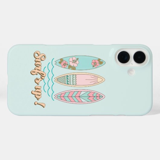 Zomer Surfen Strand Case-Mate iPhone Case (Achterkant (horizontaal))