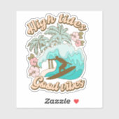 Zomer Surfen Tropisch Strand Plezier Sticker (Vel)