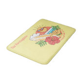 Zomer Surfer aangepaste naam badmatten (Gekanteld)