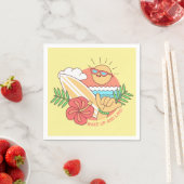 Zomer Surfer papieren servetten (Insitu)