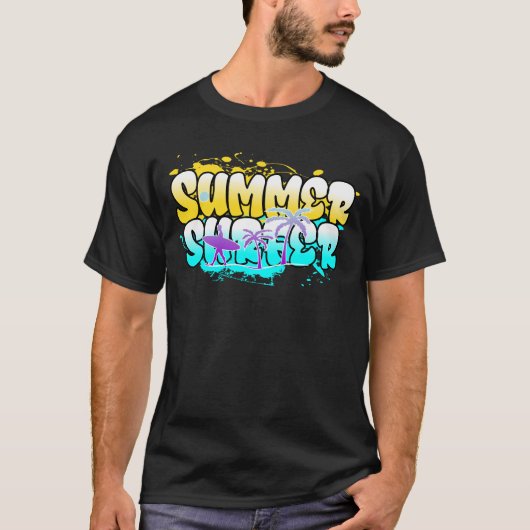 Zomer Surfer T-shirt (Voorkant)