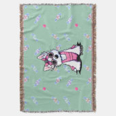 Zomer Sweet Olivia Westie Gooi Deken (Voorkant Verticaal)