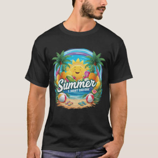 Zomer t-shirt design bundel, zomer surfen