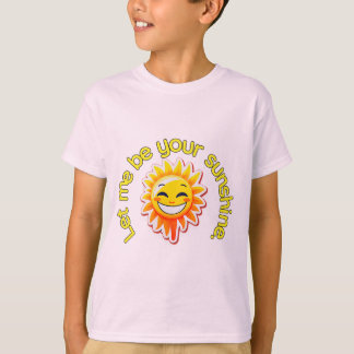 Zomer T-shirt Laat me je zonnetje zijn met zon.