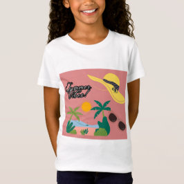 Zomer T-shirt met korte mouwen voor meisjes