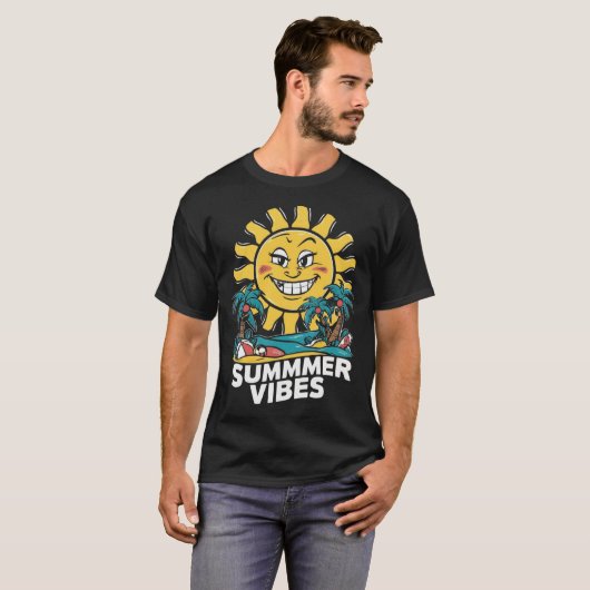 Zomer t shirt ontwerp, Strand t-shirt ontwerp. (Voorkant volledig)