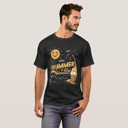 Zomer t shirt ontwerp, Strand t-shirt ontwerp. (Voorkant volledig)