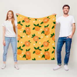 Zomer Tangerijnen Fleece Deken
