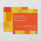 Zomer tango vrijgezellenfeest uitnodiging (Voorkant / Achterkant)