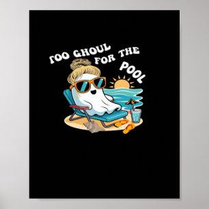 Zomer te ghoul voor de Halloween Ghost Overs Poster