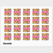 Zomer Teenslippers Birthday Party Sticker (Vel)