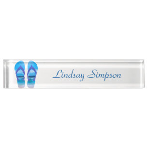 Zomer-Teenslippers-strand-kunst Naambordje