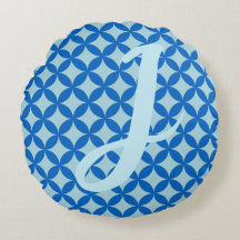 Zomer tegel met azuurblauwe cirkels op baby blauw