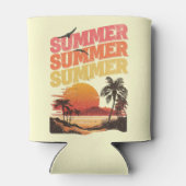 Zomer tekst ontwerp blikjeskoeler (Achterkant)