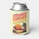 Zomer tekst ontwerp blikjeskoeler (Blikje Achterkant)