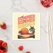 Zomer tekst ontwerp servet (Insitu)