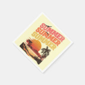Zomer tekst ontwerp servet (Hoek)