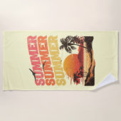 Zomer tekst ontwerp strandlaken (Voorkant)