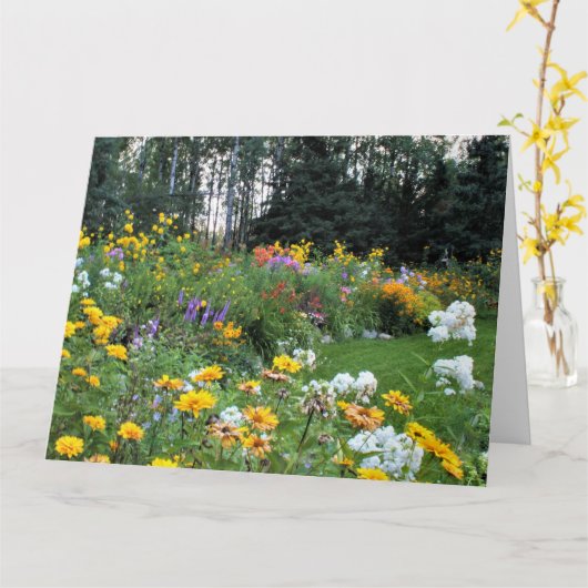 Zomer Tent Garden Kaart (Gele Bloem)