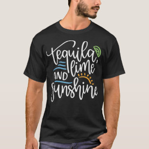 Zomer Tequila Limoen en Sunshine Summertime Beach T-shirt