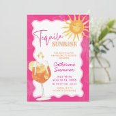 Zomer Tequila Sunrise vrijgezellenweekend Kaart (Staand voorkant)