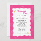 Zomer Tequila Sunrise vrijgezellenweekend Kaart (Achterkant)