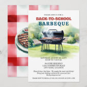Zomer terug naar school BBQ-feest Kaart (Voorkant / Achterkant)