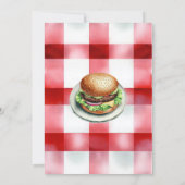 Zomer terug naar school BBQ-feest Kaart (Achterkant)