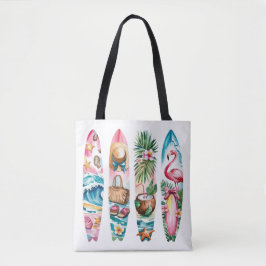 ZOMER THEMATISCHE KWASTSTREKEN SCÈNES TOTE BAG