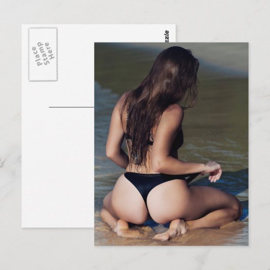 Zomer-tijd-Beach-foto-Briefkaart Briefkaart (Voorkant / Achterkant)