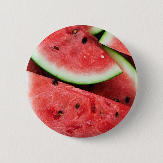 Zomer-tijd-koude watermeloenslikken ronde button 5,7 cm (Voorkant)