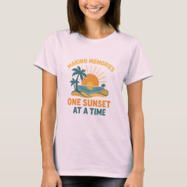 Zomer tijd ontwerp - Sunset Family Vacation Vibes T-shirt