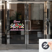 Zomer Tijd Raamsticker (Kantoordeur)