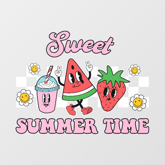 Zomer Tijd Raamsticker (Vel)