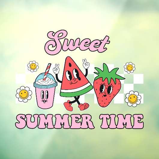 Zomer Tijd Raamsticker (Vel 3)